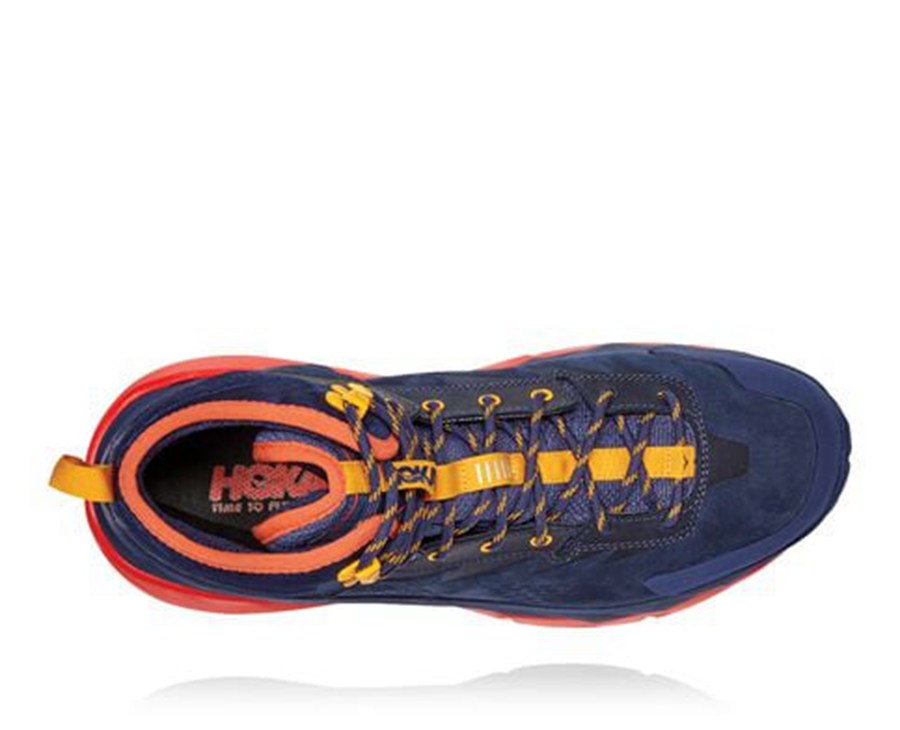 Sapatilhas Hoka One One Masculino Azuis/Vermelhas - Kaha Gore-Tex - 152-ASRTPF